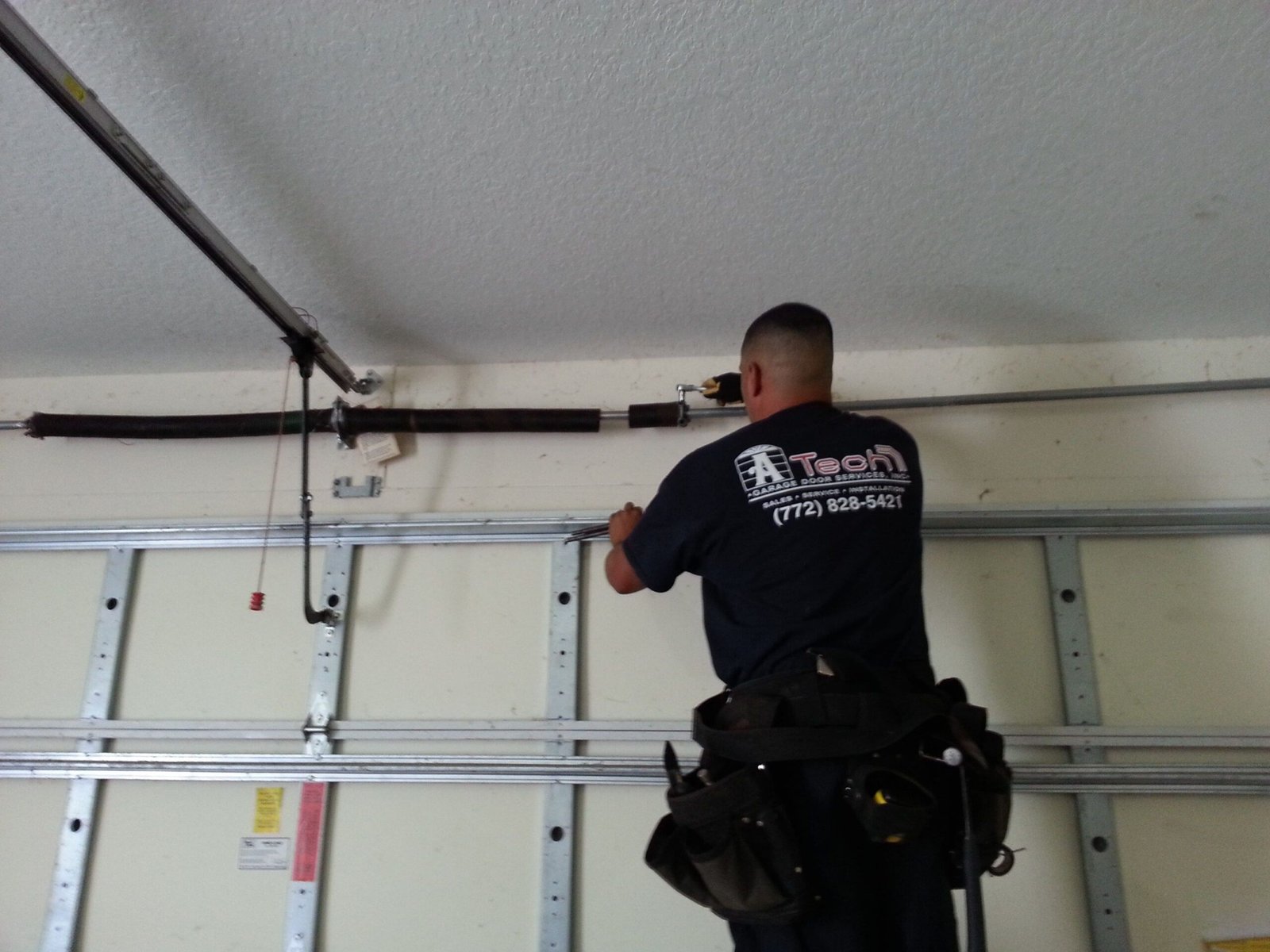 Installing garage door