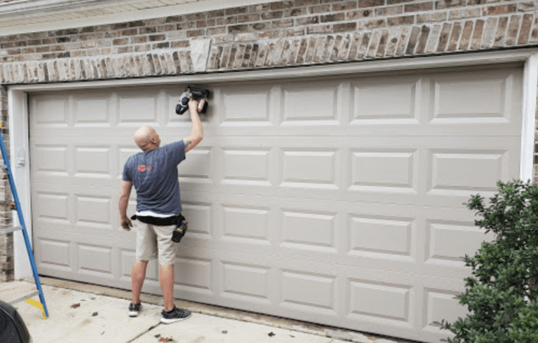 Garage door off track repair​