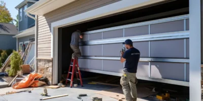 Installing garage door