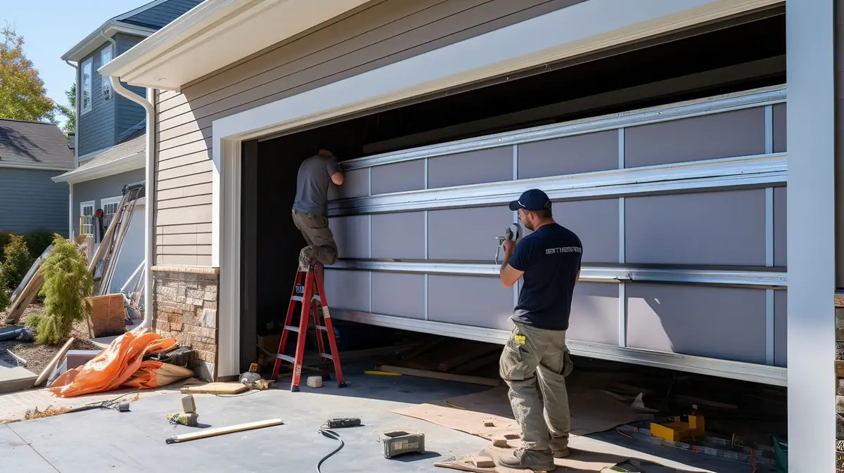 Installing garage door