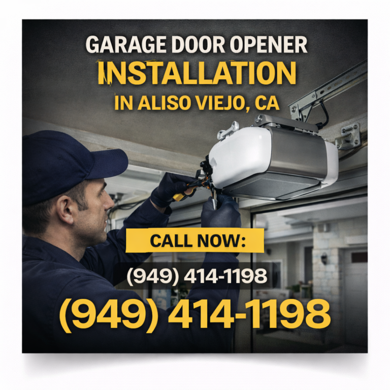 Garage Door Opener Installation Cost in Aliso Viejo, CA