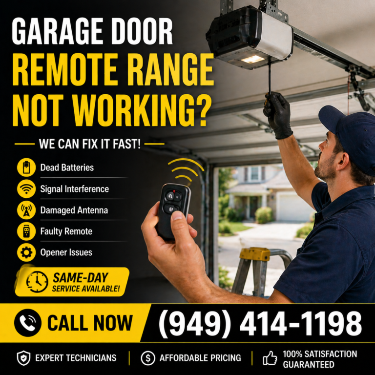 Garage Door Remote Range Not Working in Aliso Viejo, CA (Fix & Repair Guide)