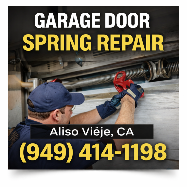 Garage Door Spring Repair in Aliso Viejo, CA (Fast & Safe Service)